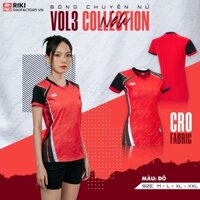 Quần áo bóng chuyền nữ mẫu mới, bộ đồ thể thao Riki VOL3 - Dungcusport