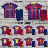 QUẦN ÁO BÓNG ĐÁ CÂU LẠC BỘ BARCELONA - BẢN 2011-2015 -VẢI GAI THÁI CAO CẤP