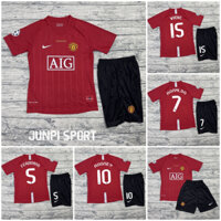 QUẦN ÁO BÓNG ĐÁ CLB MANCHESTER UNITED -BẢN 2008 QUẦN ĐEN-VẢI GAI THÁI CAO CẤP