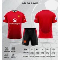 Quần Áo Bóng Đá CLB Mu Màu Đỏ mùa 24-25