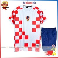 Quần áo bóng đá, đồ đá banh Đội Tuyển Croatia Đỏ trắng Vải thun lạnh cao cấp