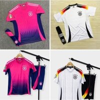 Quần áo bóng đá, đồ đá banh, áo đá bóng, áo Đội tuyển Đức Trắng - Hồng 2025 - Chất thun lạnh cao cấp, thấm hút tốt