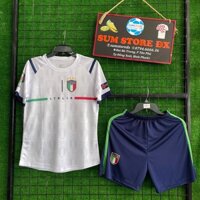 Quần Áo Bóng Đá Đổi Tuyển Ý Trắng ZuKa - Áo Đấu Italia Hot, Mẫu Mới 2022