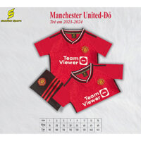 Quần áo bóng đá Man U trẻ em, người lớn Sao Việt 2023-2024 - bộ thể thao nam nữ vải thun lạnh mềm mịn (12-85kg)