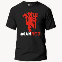 Quần áo bóng đá Manchester Utd - Áo thun Cotton in hình Câu lạc bộ bóng đá MU - I AM RED