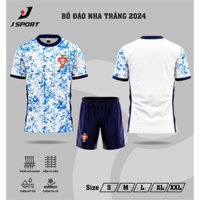 Quần áo bóng đá nam nữ đội tuyển Bồ Đào Nha vải thun lạnh in ấn theo yêu cầu