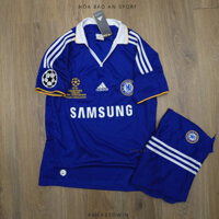 Quần Áo Bóng Đá Retro CLB CHELSEA retro2008 sân nhà màu xanh - áo Chelsea 2008 vải rồng thái cao cấp