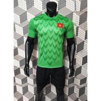 Quần Áo Bóng Đá Thủ Môn Bùi Tiến Dũng Màu Xanh Lá Tay Ngắn