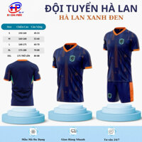 Quần áo bóng đá,đồ đá banh ĐỘI TUYỂN Hà Lan xanh đen chuẩn thi đấu,thấm hút mồ hôi cực đẹp