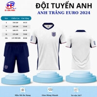 Quần áo bóng đá,đồ đá banh ĐỘI TUYỂN Anh trắng EURO chuẩn thi đấu,thấm hút mồ hôi cực đẹp