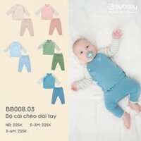 quần áo Bu Baby sơ sinh dễ thương cho bé trai và bé gái từ 0 đến 6 tháng Kyomi BB008.03