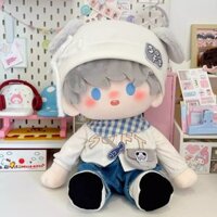 Quần áo búp bê Cotton 40cm sữa mặn có thể được ca ngợi ngồi cơ thể người Mỹ nạp tiền [không có búp bê]
