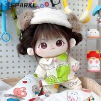 Quần áo búp bê Cotton SPARKL, Trang phục động vật hoạt hình Quần áo búp bê sang trọng, Quần áo đồ chơi nhồi bông Bộ đồ ngủ khủng long Mini Không có thuộc tính Quần áo búp bê Phụ kiện búp bê