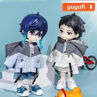 Quần áo búp bê Cotton YUYUFI, Phụ kiện búp bê JP Quần jean, Áo khoác ngoài trời Mini Quần jean OB11 Quần búp bê Cotton BJD cho búp bê OB11