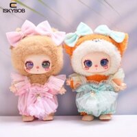 Quần áo búp bê FUZOU Liila, Giày nơ Bộ váy mèo may mắn của Liila, Bộ sưu tập lưới trang trí DIY 16cm Búp bê sang trọng Quần áo trẻ em Quà tặng