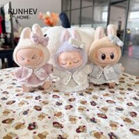 Quần áo búp bê KUNHEV Labubububu, Quần áo búp bê thủ công Cotton POP MART, Bộ váy búp bê Macaron Labubububupu bền bỉ ngồi và dự tiệc