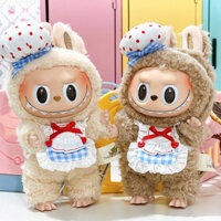 Quần áo búp bê V1V2 Labubu, bộ mũ đầu bếp dễ thương, phụ kiện trang phục cho búp bê nhồi bông