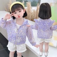 Quần Áo Chống Nắng Bé Gái Phong Cách Mỏng Áo Khoác Thoáng Khí Cho Bé Chống Nắng Ngoài Mặc Quần Áo Trẻ Em Mùa Hè Phong Cách Mới Điều Hòa Không Khí Áo Sơ Mi Ice Silk Quần Áo Mùa Hè 3.213.21