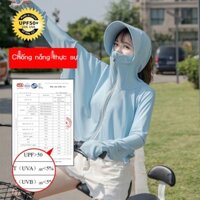 ๑Quần áo chống nắng nữ 2021 new ice lụa lưới đỏ rời phiên bản Hàn Quốc mỏng tay dài tia cực tím xe điện