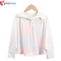 Quần áo chống nắng trẻ em,áo khoác chống tia cực tím, quần áo chống nắng có mũ trùm đầu thoáng khí cho bé S1066