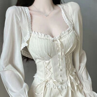 Quần áo chống nắng voan Áo khoác Cardigan ngắn mùa hè cho nữ