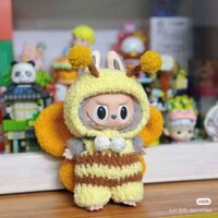 Quần áo cosplay con ong cho labubu móc len hand made/ outfit labubu