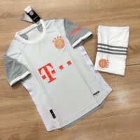 Quần Áo Đá Banh 🏆 FREESHIP 🎯 Áo Đá Bóng Bayern Munich 2021 Xám Trắng Vải Gai Thái PP bởi Be Happy Sport xịn * ་ ྇