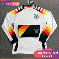 Quần Áo Đá Bóng Đồ Đá Banh Đức - Dài tay - FEX thái - Logo Thêu , in tên theo yêu cầu