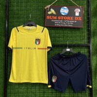 Quần Áo Đá Bóng Ý Vàng DK 2021.2022_Mẫu Áo Đấu Italia Hot, Giá Tốt
