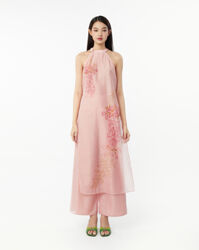 Quần Áo Dài - Hồng Organza