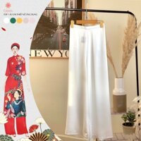 Quần áo dài lụa ống suông đẹp thiết kế, quần áo dài cách tân - Thời trang Giian - QU0096