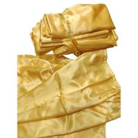 Quần áo dài nữ ống suông chất liệu phi bóng - S - Vàng đồng