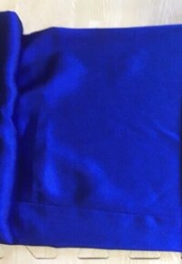 Quần áo dài nữ ống suông chất liệu phi bóng - S - Xanh coban