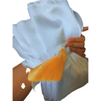 Quần áo dài nữ ống suông chất liệu phi bóng - 2XL - Trắng sứ