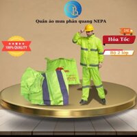 Quần áo đi mưa phản quang NEPA hàn quốc,  Chống nước chống nóng siêu bền. Áo mưa bộ phản quang trong đêm, thiếu ánh sáng