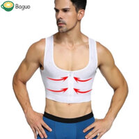 Quần áo định hình ngực nam BAGUO Nâng lưng thể thao mềm mại