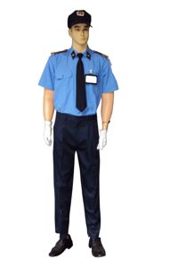 Quần áo đồng phục bảo vệ vải kaki áo màu xanh hòa bình