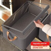 Quần áo gia dụng vải gấp dày có nắp hộp đựng quần áo