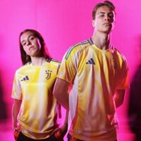 Quần áo Juventus màu vàng sân khách 2025