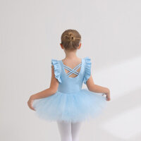 Quần áo khiêu vũ trẻ em Quần áo tập luyện cho bé gái Bộ áo thi Jumpsuit Lớp một mảnh Nghệ thuật thi Thể dục dụng cụ P