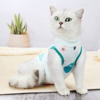 Quần áo khử trùng cho mèo Quần áo sau phẫu thuật Tóc chống dính 3.4