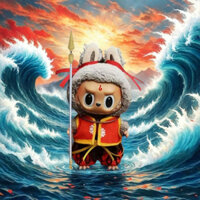 Quần áo Labubu v1v2v3 Macaron Ngồi Tiệc Nezha Qiankun Bộ vòng tròn