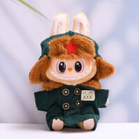 Quần áo Labubububu Áo khoác ngôi sao năm cánh + Mũ Thích hợp cho búp bê 15cm / labububuru v1 & v2