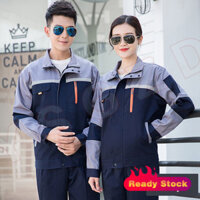 Quần áo làm việc Bộ đồ nam áo mùa xuân và mùa thu dài tay chống mài mòn Quần áo bảo hộ lao động xưởng xưởng nhà máy quần áo sửa chữa ô tô Quần áo bảo hộ lao động tùy chỉnh