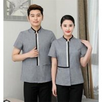 Quần áo làm việc ngắn tay Vệ sinh dọn dẹp Đồng phục Phòng khách mùa hè Quần áo Dịch vụ vệ sinh khách sạn Cao cấp