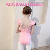 Quần Áo Múa Ba Lê Cho Bé KIDSBALLET Trẻ Em Áo Múa Lưng Dây Áo Múa Ba Lê Cho Bé Áo Váy Múa Trẻ Em