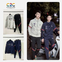 Quần áo nam boy phố Paris - Bộ quần áo nam mùa đông Paris khoá Logo Thời trang nam hottrend 2024