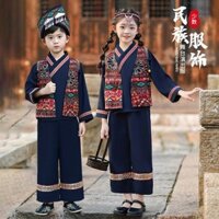 Quần áo nam dân tộc Hani, trang phục Zhuang Quảng Tây, trang phục dân tộc Miao Dong ngày 3 tháng 3, quần áo trẻ em nữ