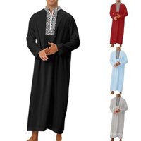 Quần áo nam Hồi giáo dáng rộng, áo choàng dài tay, kaftan, abaya ONLF