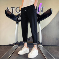 Quần Áo Nam Phiên Bản Hàn Quốc Quần Hợp Thời Trang Mùa Hè Mỏng Phong Cách Nam Trắng Quần Slim fit Phiên Bản Hàn Quốc Dạo Phố Thời Trang Dài Đến Mắt Cá Chân Quần Skinny Đẹp Trai